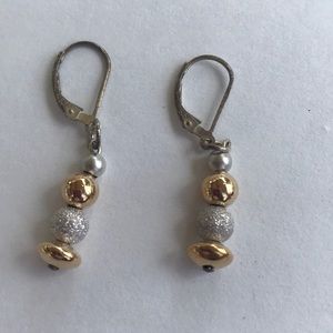 Gold-Filled & Sterling Silver Dangle Earrings New